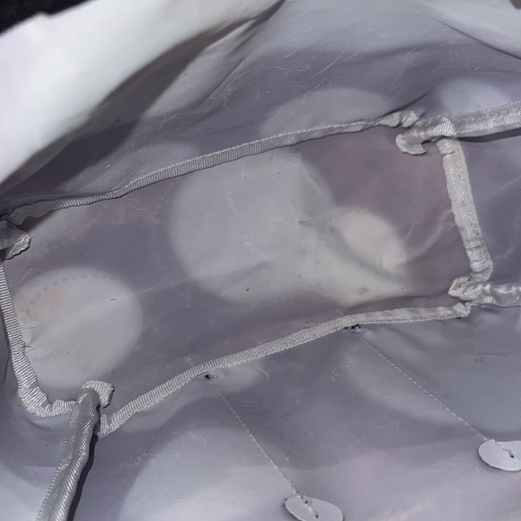 Thirty One Small Utility Tote, Shower Caddy Black, Gray & White- PAPARAZZI DOT - Picture 7 of 7